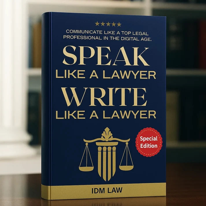 Speak Like a Lawyer Write Like a Lawyer